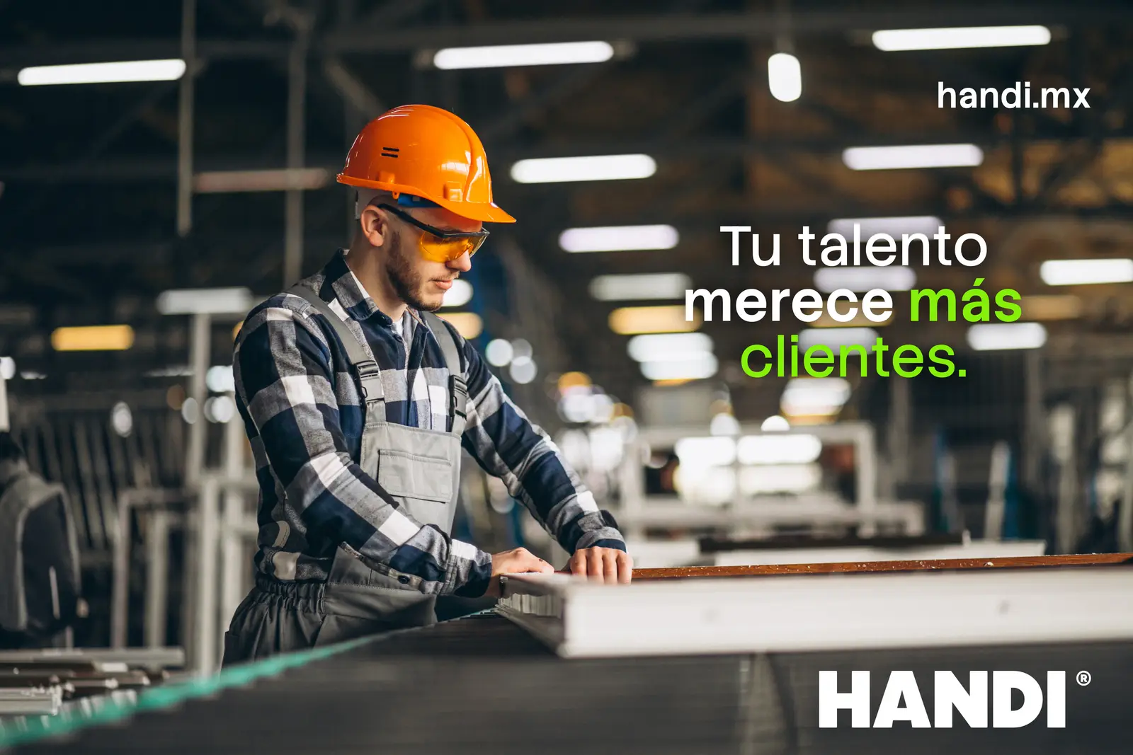 Landing de campana para profesionales Handi