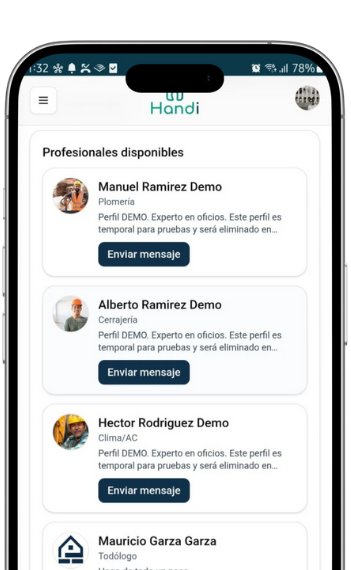 Compara profesionales